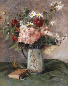 本と花の作品